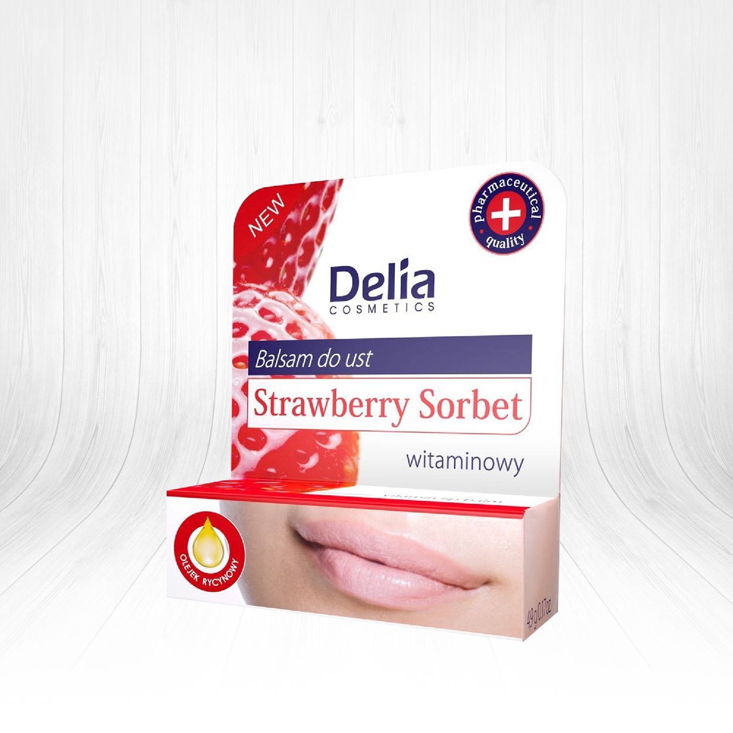 Delia Lip Balm Strawberry Sorbet Kuru Dudaklar İçin Dudak Balmı
